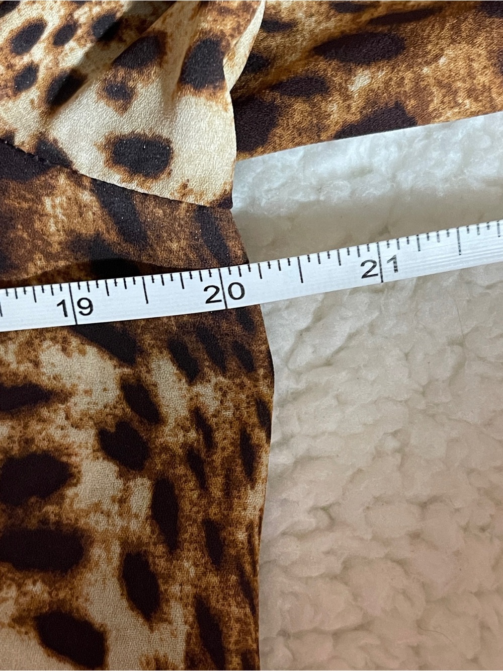 Worthington leopard print blouse small Boho - Picture 4 of 5